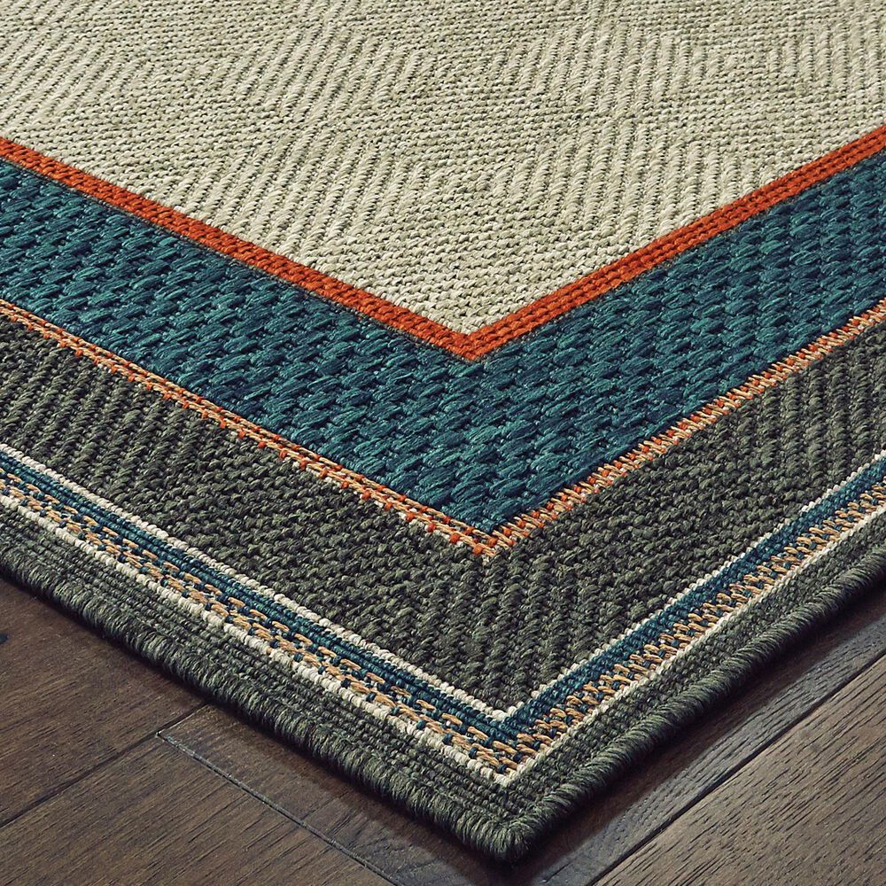 Oriental Weavers Latitude Grey 3'3" x 5' Indoor/Outdoor Area Rug, , large