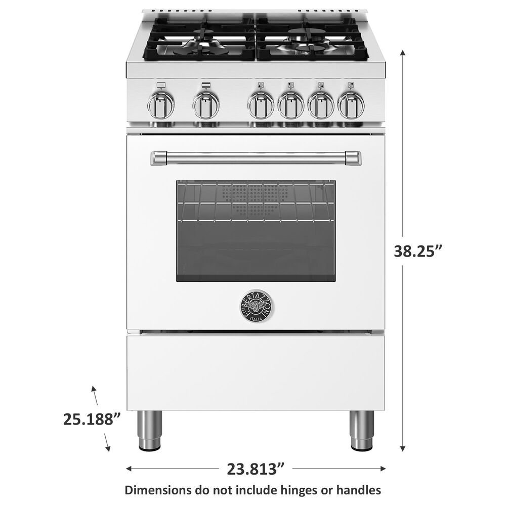 Bertazzoni Master 2.5 Cu. Ft. Freestanding Gas Range in Bianco Matt, , large