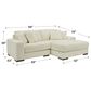 Ashley Lindyn 2-Piece Stationary Right Facing Sectional in Ivory, , large