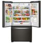 Whirlpool 22.1 Cu. Ft. Freestanding French Door Refrigerator in Black Stainless Steel, , large