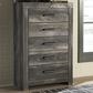 Ashley Wynnlow 5-Drawer Chest in Gray, , large