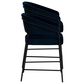 Linon Home Decor Prestwick Counter Stool with Navy Cushion in Black (Set of 2), , large
