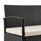 Dayton Noli 4-Piece Patio Conversation Set with Cream Cushion in Black, , large
