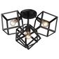 Golden Lighting Cassio 4-Light Semi-Flush in Matte Black, , large