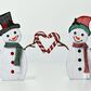 HOMLUX 2-Piece Heart Snowman with LED Lights in White, , large