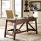Ashley Baldridge Large Leg Desk in Rustic Brown, , large
