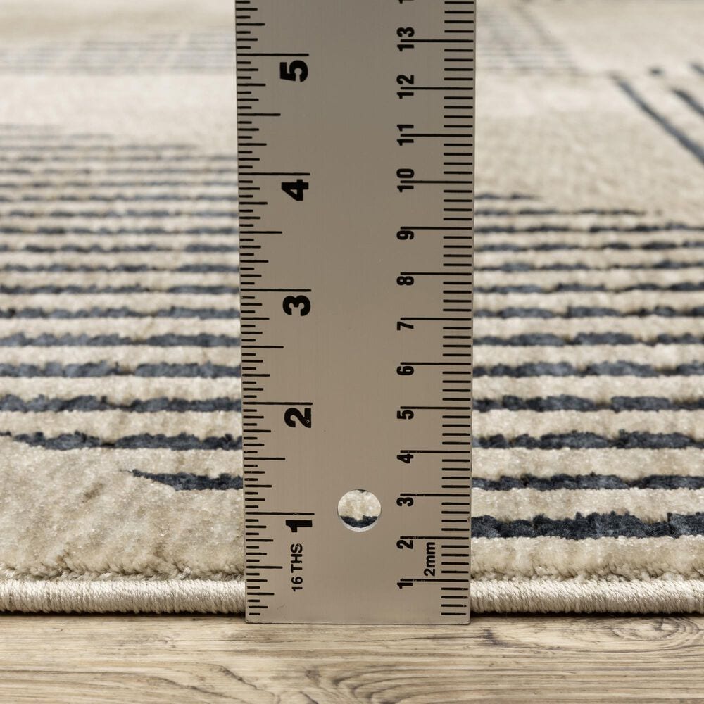 Oriental Weavers Capella Beige and Black 5&#39;3&quot; x 7&#39;6&quot; Area Rug, , large