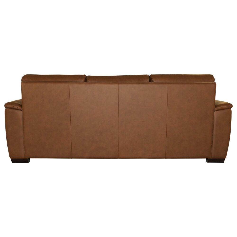 Flexsteel Henry 4-Piece Stationary Leather Living Room Set in Caramel, , large