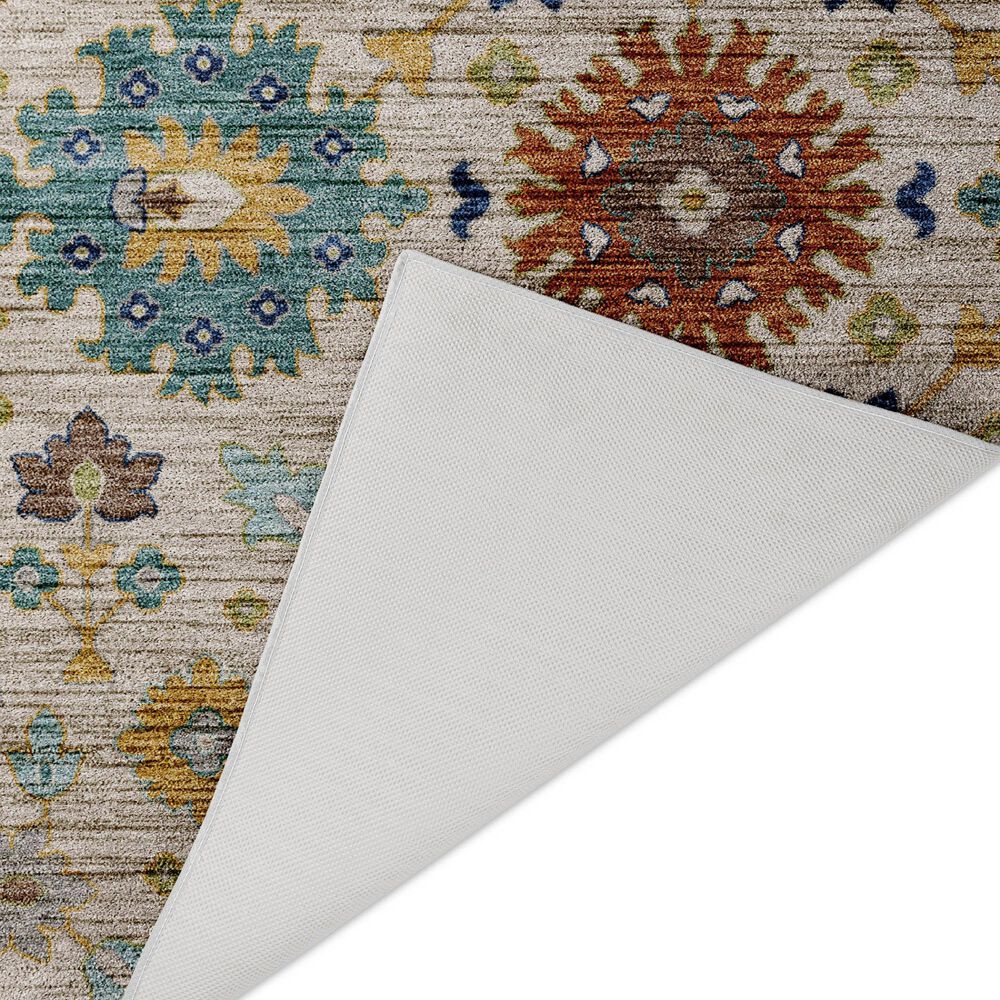 Dalyn Rug Company Silk Road Ivory, Aloe, Blue, Gold, Copper and Taupe 8&#39; x 10&#39; Area Rug, , large