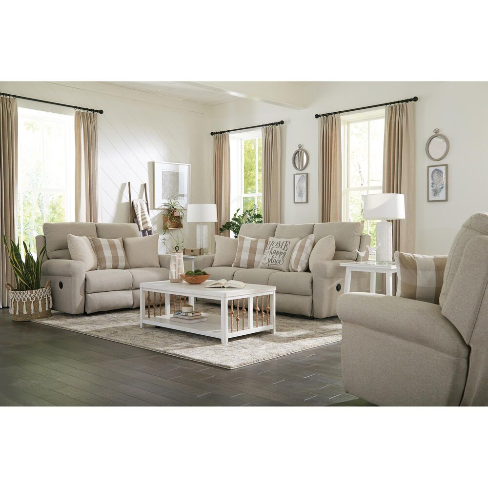 Catnapper Westport Lay Flat Reclining Loveseat in Cement, , large