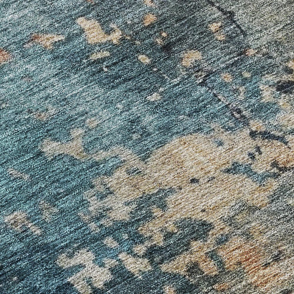 Dalyn Rug Company Nouveau NV14 1&#39;8&quot; x 2&#39;6&quot; Teal Indoor/Outdoor Area Rug, , large