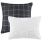 Hampton Park Miley 5-Piece Full/Queen Comforter Set in Black and White, , large