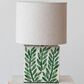 Teak Interiors Magpie Table Lamp in Natural and Green, , large