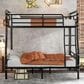 Hearth and Haven Full XL over Queen Detachable Bunk Bed in Black, , large