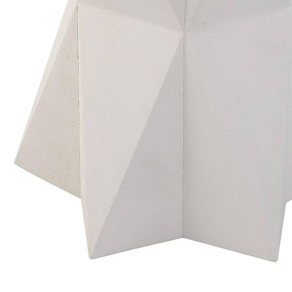 Uttermost Capella Accent Table in White and Gold, , large