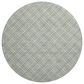 Dalyn Rug Company Soft Essentials Plaid Seaside 8" Round Indoor/Outdoor Area Rug, , large