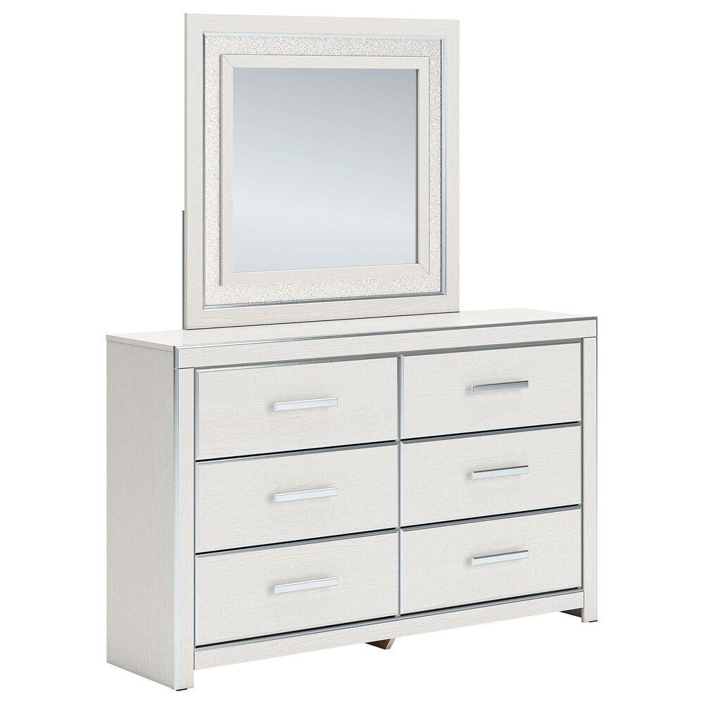 Ashley Zuraleus 3-Piece King Upholstered Platform Bedroom Set in Matte White, , large