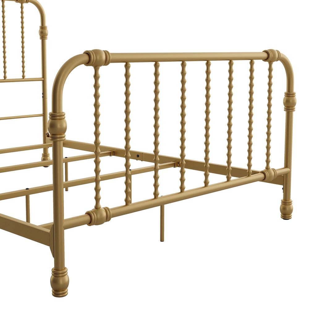 Furniture of America Wren Full Spindle Kids Bed in Gold, , large