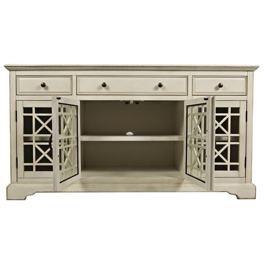 Waltham Craftsman 60&quot; TV Console in Antique Cream, , large