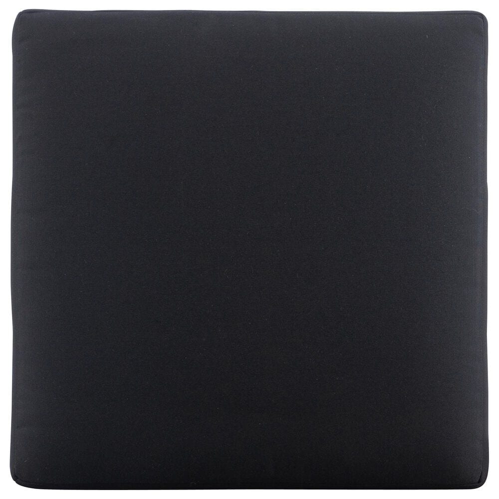Linon Home Decor Holland Patio Ottoman in Black, , large
