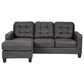 Signature Design by Ashley Venaldi Left Facing Sofa Chaise in Gray, , large