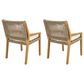 Hearth and Haven Outdoor Dining Chair in Cream (Set of 2), , large