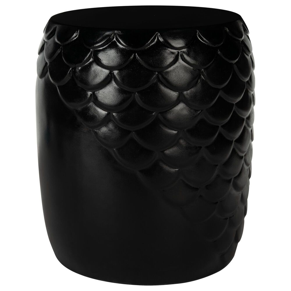 Safavieh Pacifica Patio Accent Stool in Black, , large