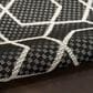 Nourison Horizon HOZ01 Black 3" x 5" Indoor/Outdoor Area Rug, , large