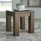 Ashley Rosswain Square End Table in Warm Brown, , large