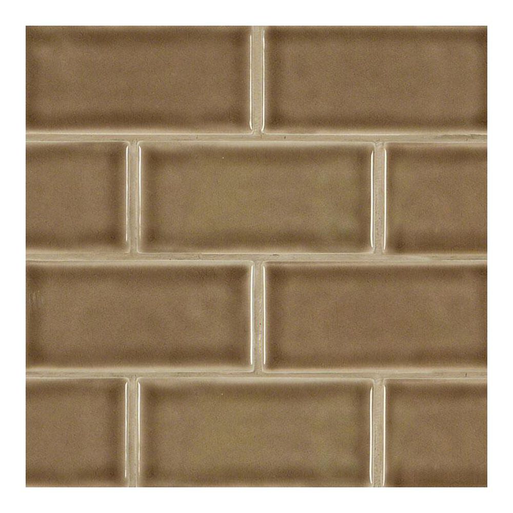 MS International Subway Artisan Taupe 3" x 6" Ceramic Tile, , large