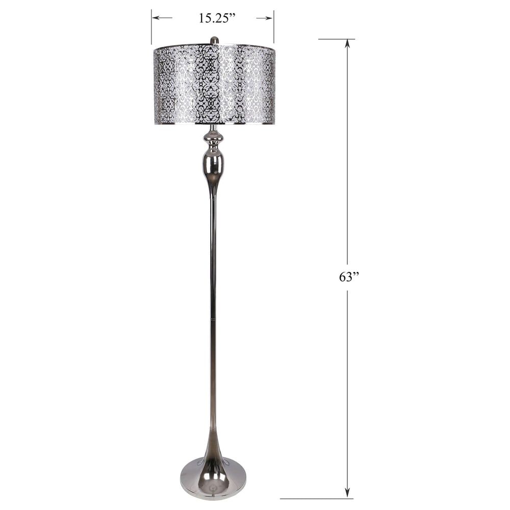Grandview Gallery Ashland 63&quot; Metal Floor Lamp in Gold, , large