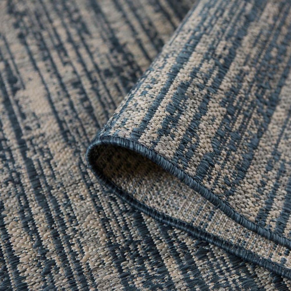 Amer Rugs Maryland Striped 6&#39;6&quot; x 9&#39;10&quot; Blue Area Rug, , large
