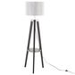 Lumisource Compass Floor Lamp in Black and Silver, , large