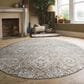 Radici USA Livigno Damask 7"10" Round Beige Area Rug, , large