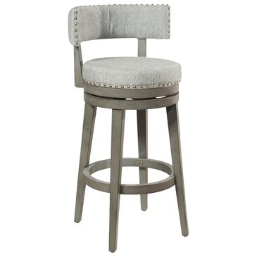 Richlands Furniture Lawton 26" Swivel Counter Stool in Antique Gray, , large