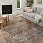 Amber Lewis x Loloi Billie 7"6" x 9"6" Aqua and Rust Area Rug, , large