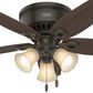 Hunter Builder Low Profile 42" Ceiling Fan with Lights in New Bronze, , large