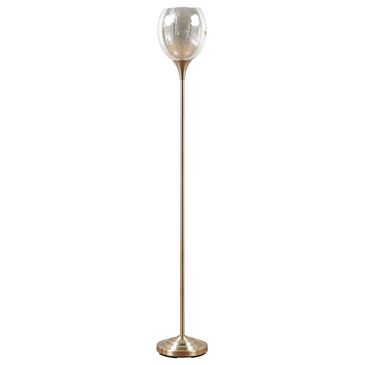 Hampton Park Bellow Uplight Floor Lamp in Antique Brass, , large