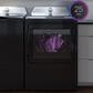 GE Profile 4.9 Cu. Ft. Top Load Agitator Washer and 7.4 Cu. Ft. Gas Dryer Laundry Pair in Diamond Gray, , large