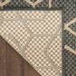 Nourison Horizon HOZ01 Charcoal 3" x 5" Indoor/Outdoor Area Rug, , large