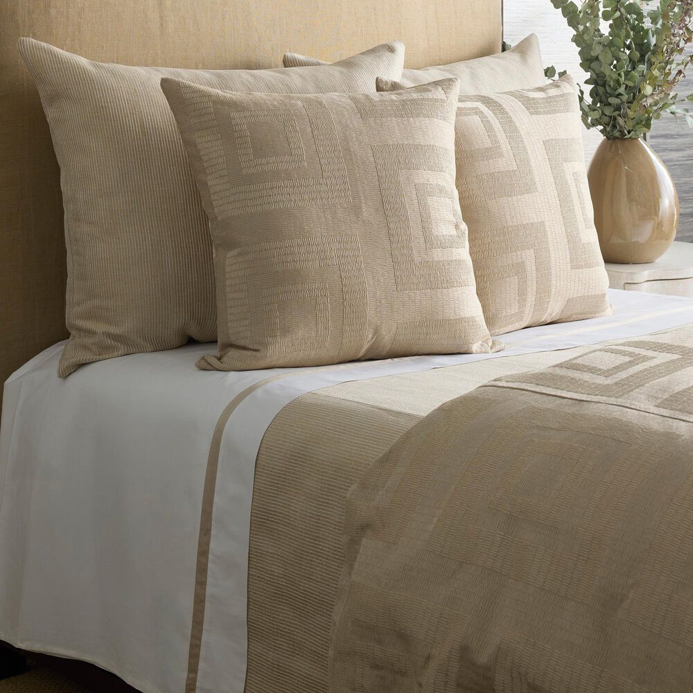 Ann Gish Lamina King Coverlet in Sand, , large