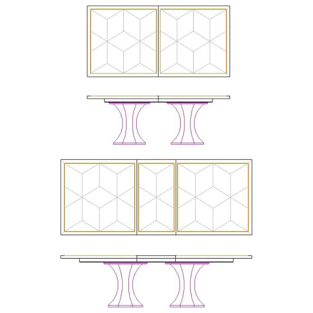 Bernhardt Cornelia Dining Table in Nebbia - Table Only, , large