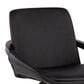 Lumisource Cosmo 26" Swivel Counter Stool with Black Cushion in Black and Chrome (Set of 2), , large