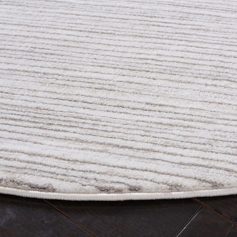 Safavieh Vision 6&#39;7&quot; Round Ivory Grey Area Rug, , large