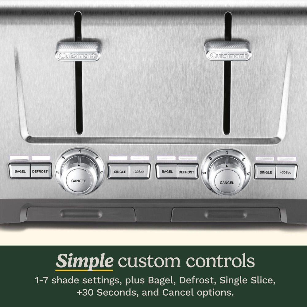 Cuisinart 2-Slice XL Slot Stainless Steel Toaster, , large