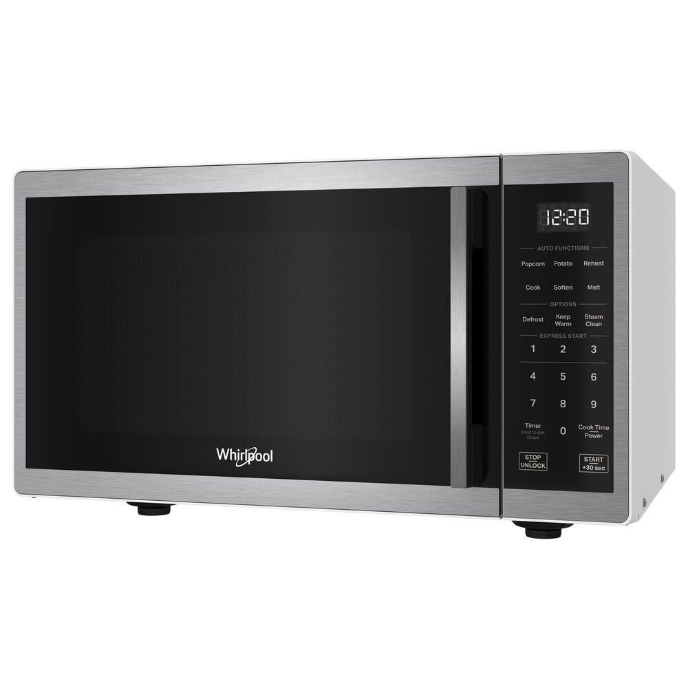 Whirlpool 0.9 Cu. Ft. Countertop Microwave with Steam Clean in Stainless Steel, , large