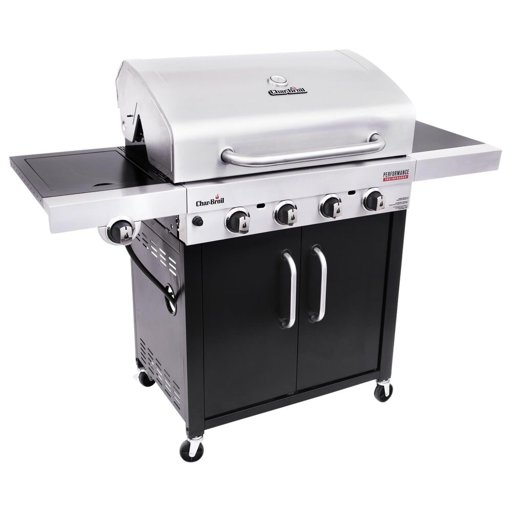 Char-Broil Performance Tru-Infrared 4-Burner Gas Grill in Stainless Steel and Black, , large