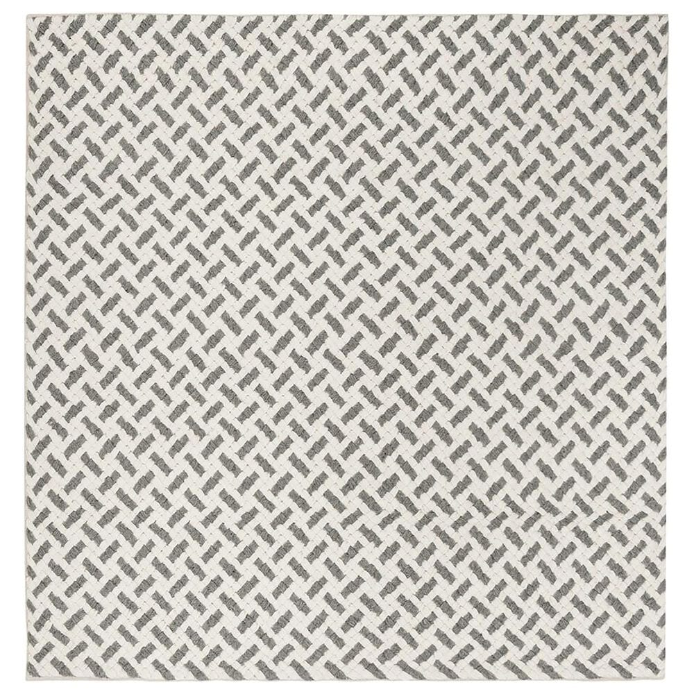 Safavieh Natura NAT401A 6" Square Grey and Ivory Area Rug, , large