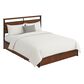 HOMLUX Queen 4-Drawer Storage Bed with LED Headboard in Rustic Brown, , large