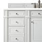 James Martin Vanities Bristol 30" Single Bathroom Vanity in Bright White with 3 cm White Zeus Quartz Top and Rectangular Sink, , large